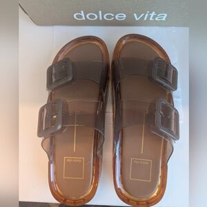 Dolce Vita Transparent Brown Sandals